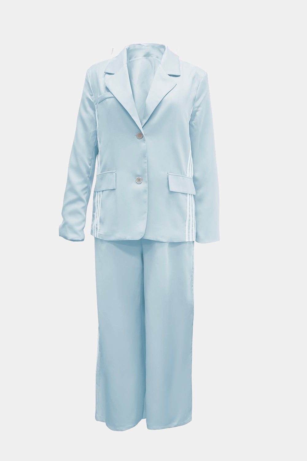 She Wears Glory “Running with Royalty” Two-Piece Power Stripe Set - She Wears Glory Beverly Hills