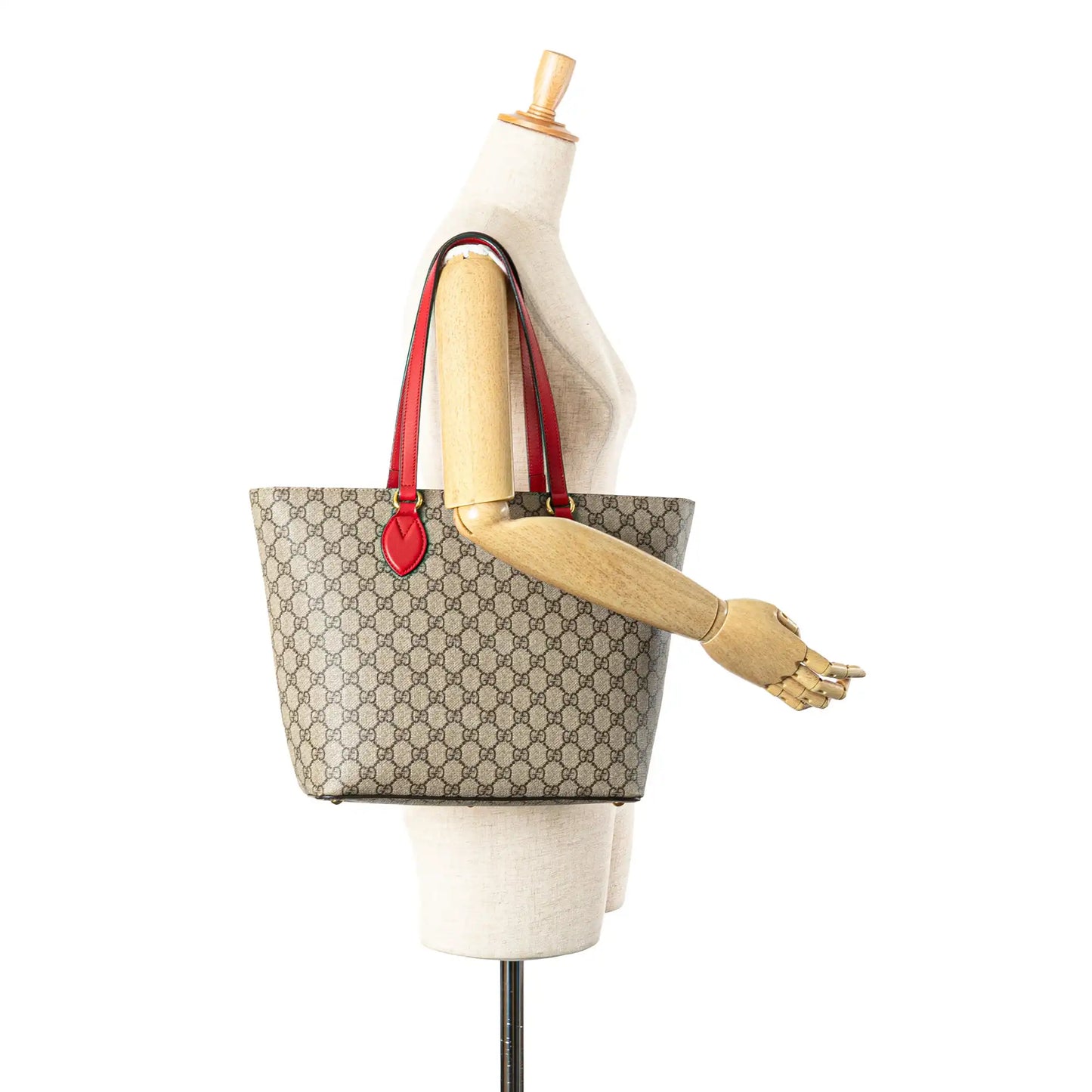 Gucci Medium GG Supreme Linea A Zip Tote