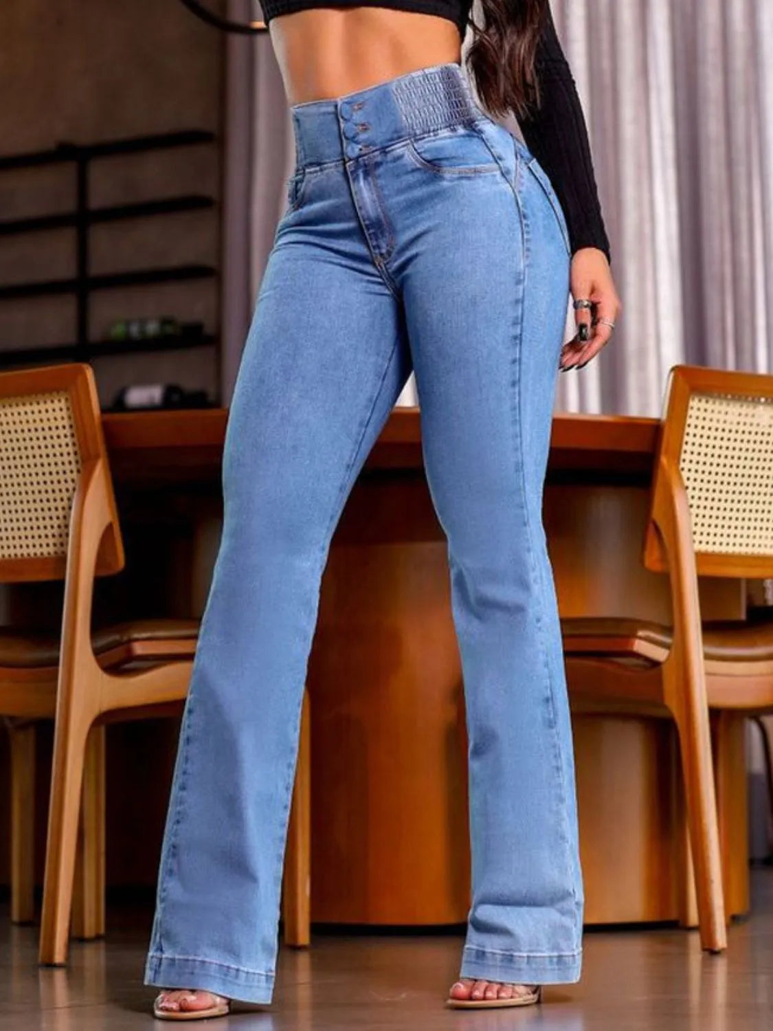 She Wears Glory™ High Rise Bootcut Jeans - She Wears Glory Beverly Hills