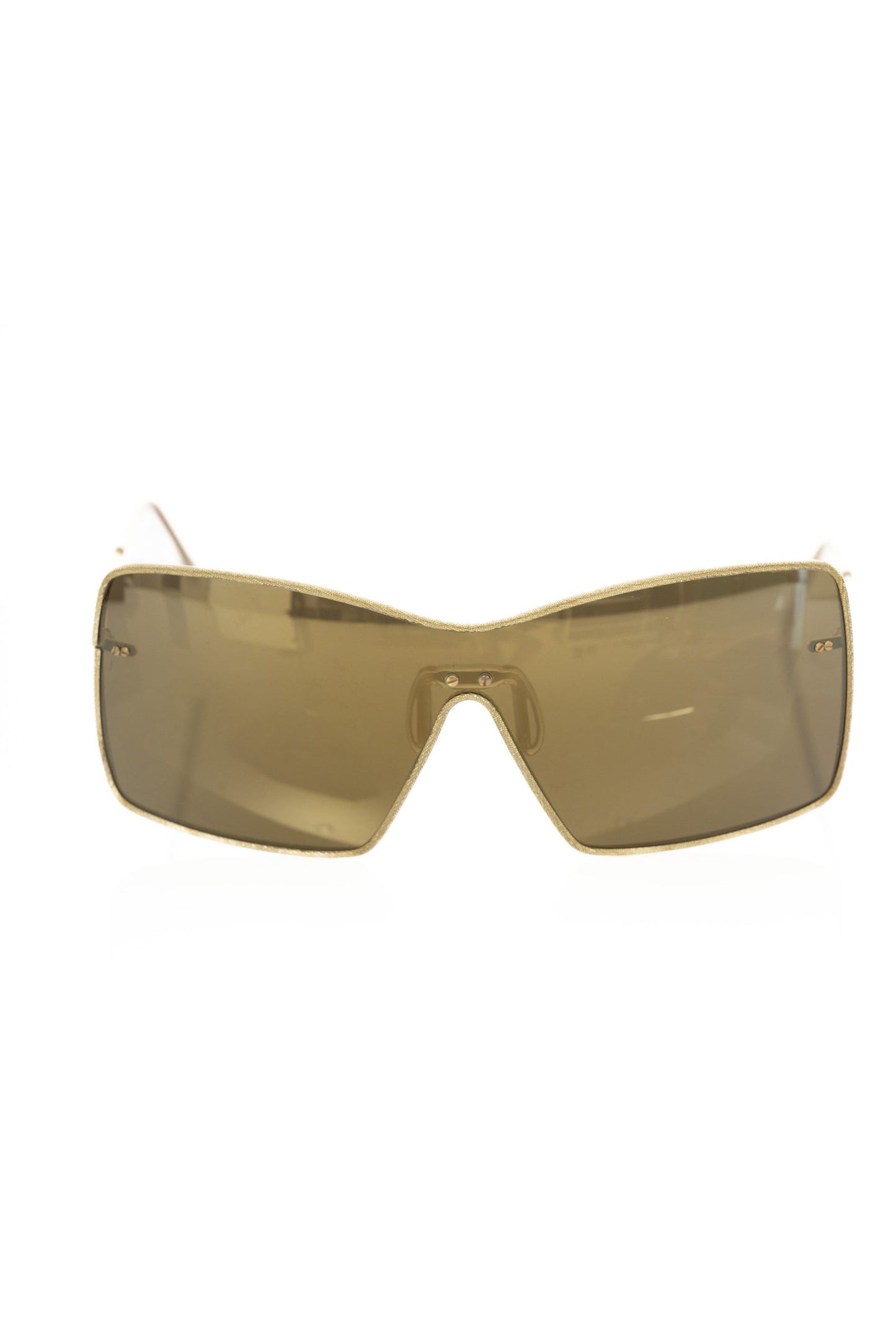 Frankie Morello Gold Metallic Women Sunglass