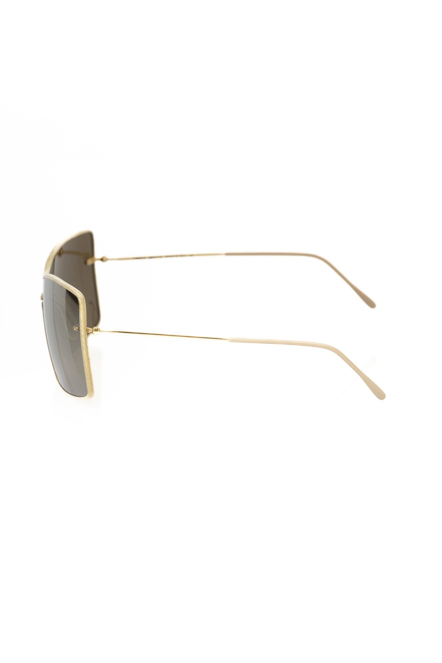 Frankie Morello Gold Metallic Women Sunglass