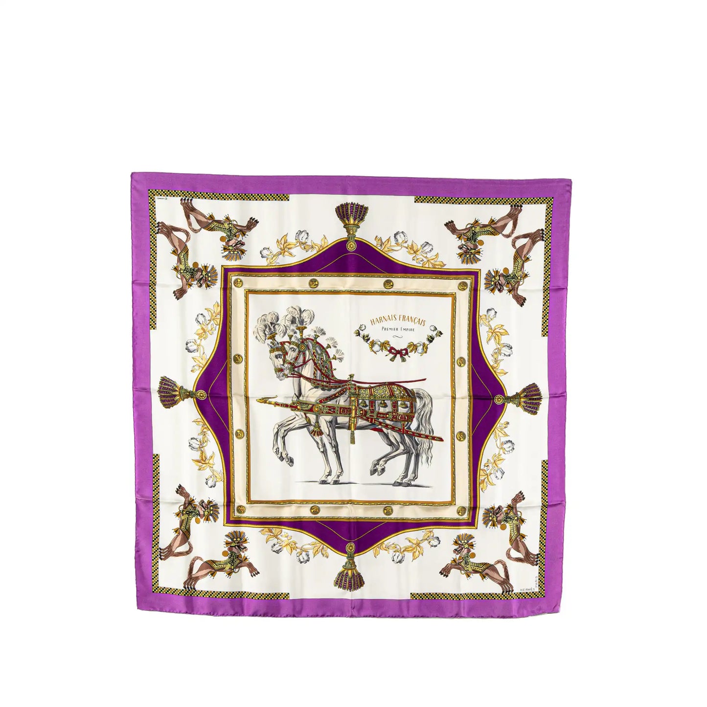 Hermès Harnais Francais Premier Empire Silk Scarf