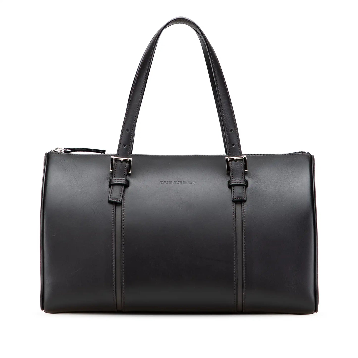 Burberry Leather Boston Bag