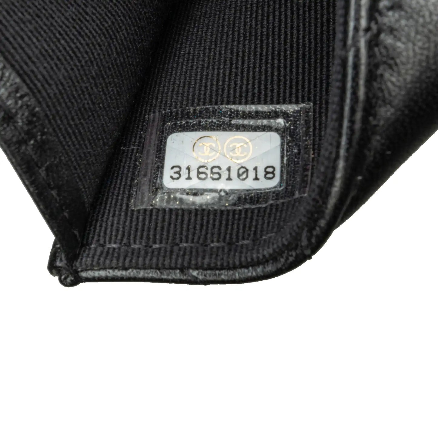 Chanel Quilted Lambskin So Black CC Hook Card Holder