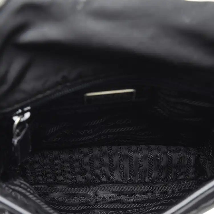 Prada Tessuto Buckle Messenger Bag