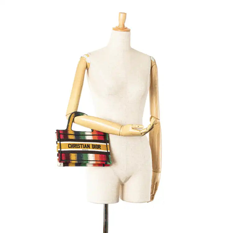 Dior Mini D Stripes Book Tote