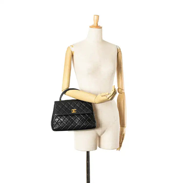Chanel Medium Lambskin Kelly Top Handle Bag