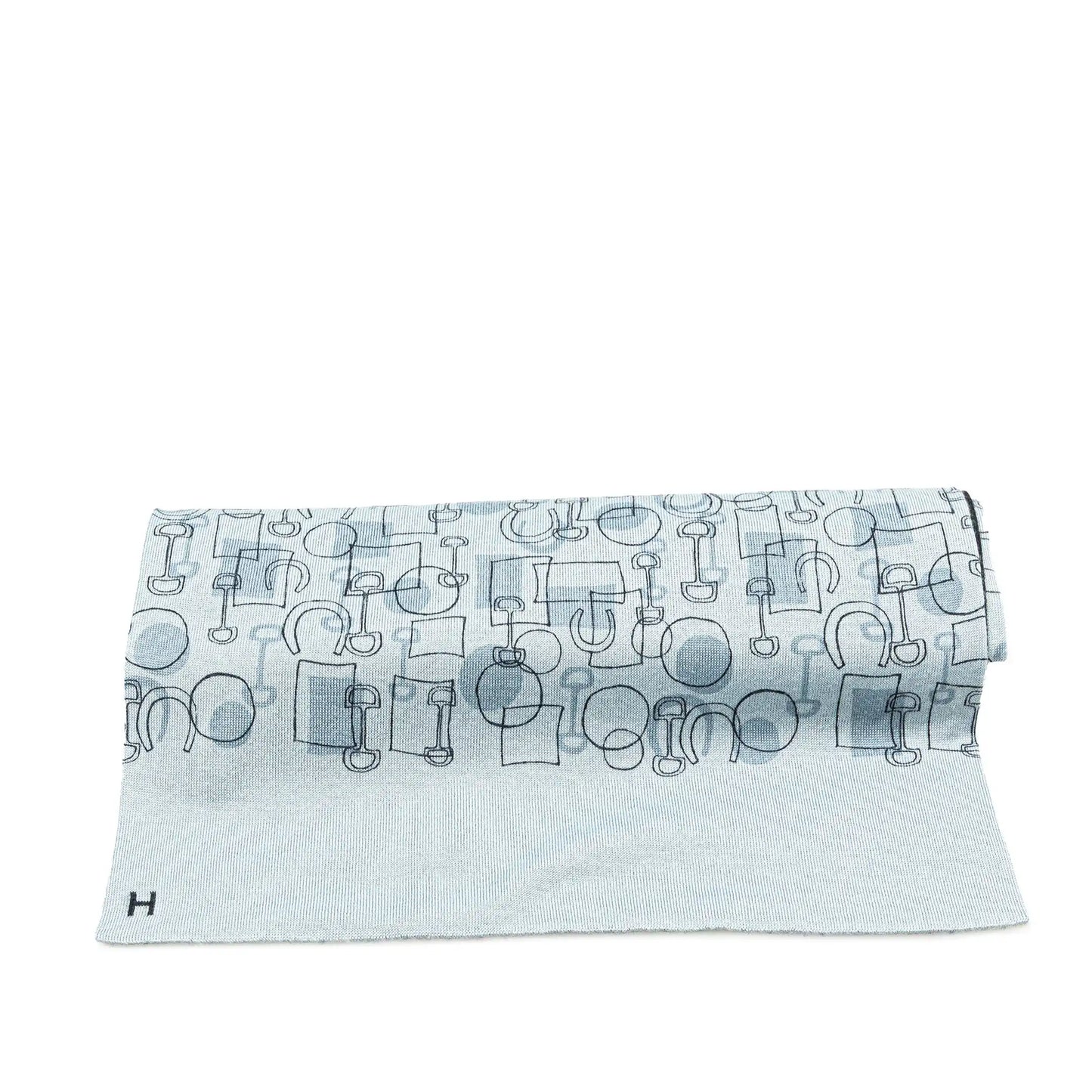 Hermès Printed Cashmere Silk Stole Scarf