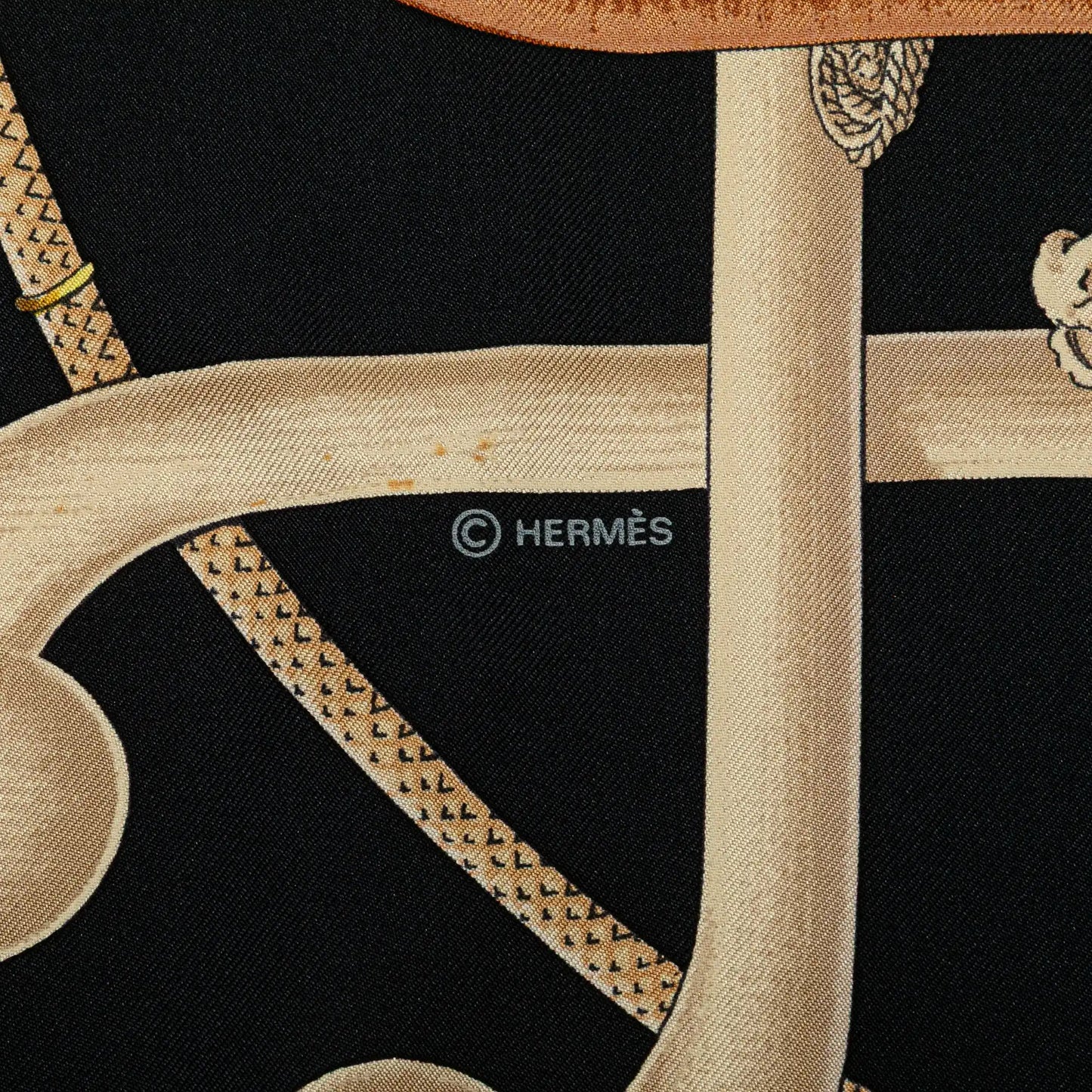 Cannes et Pommeaux Silk Scarf