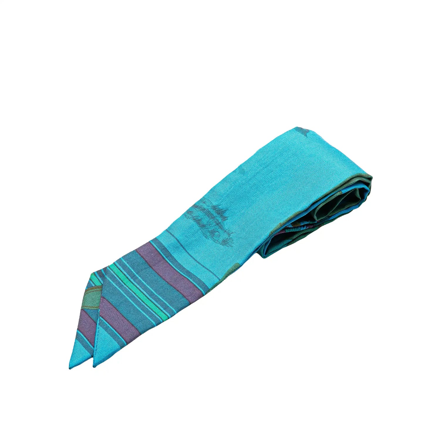 Hermès Printed Silk Twilly Scarf
