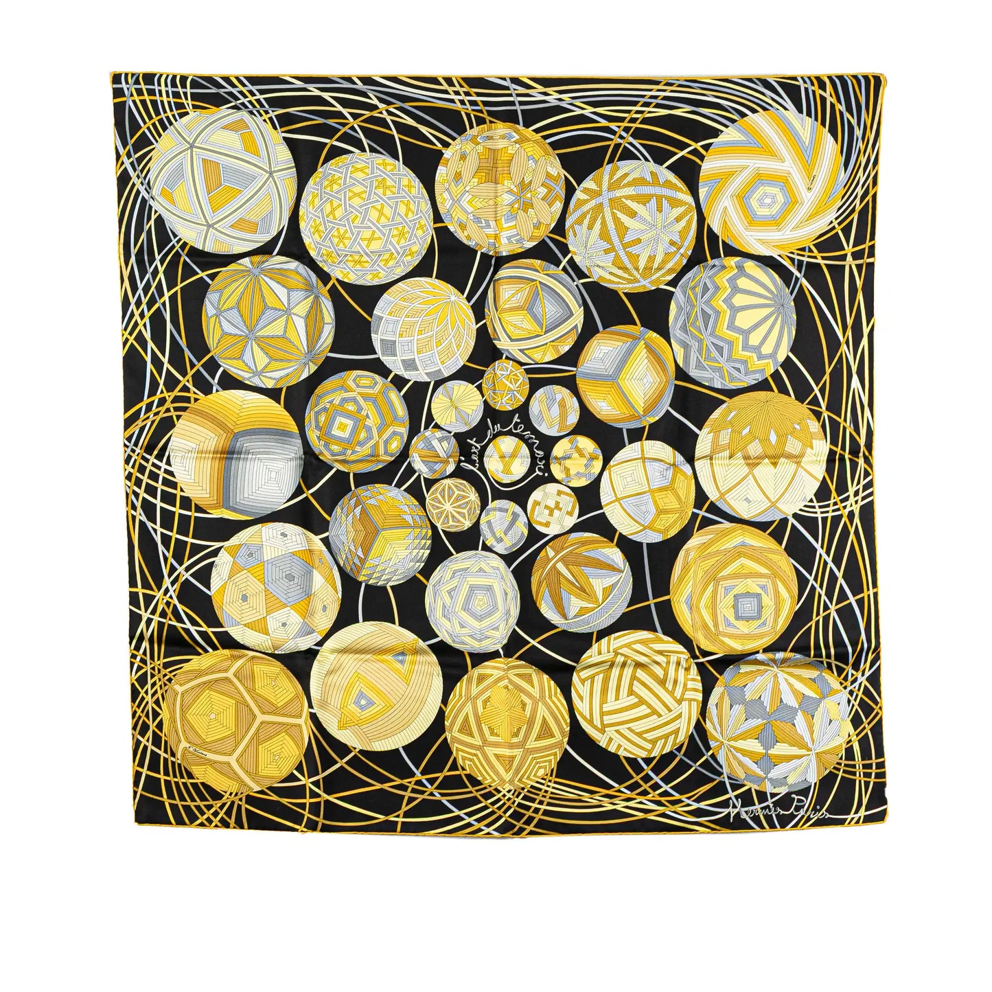 Hermès L'Art du Temari Silk Scarf