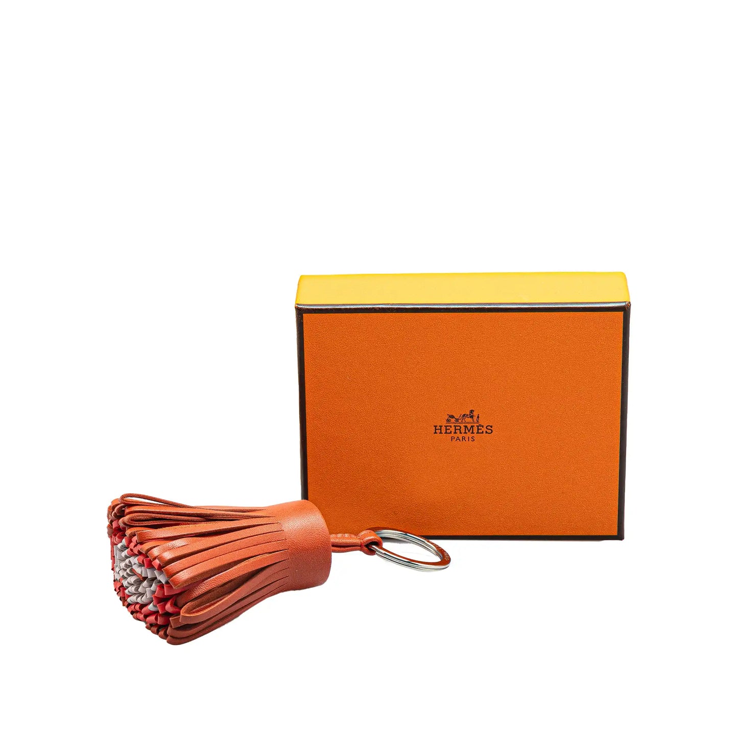 Hermès Tricolor Lambskin Milo Carmen Key Ring