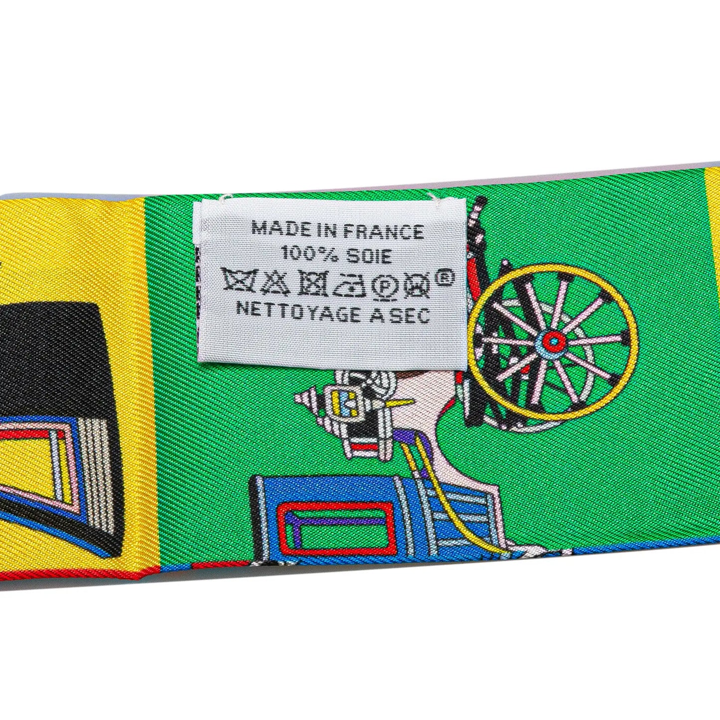 Hermès Voitures Exquises Twilly Silk Scarf