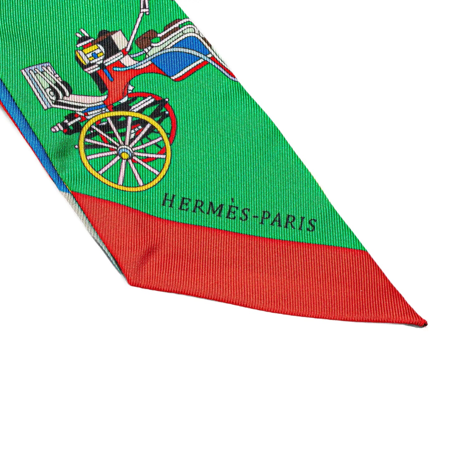 Hermès Voitures Exquises Twilly Silk Scarf