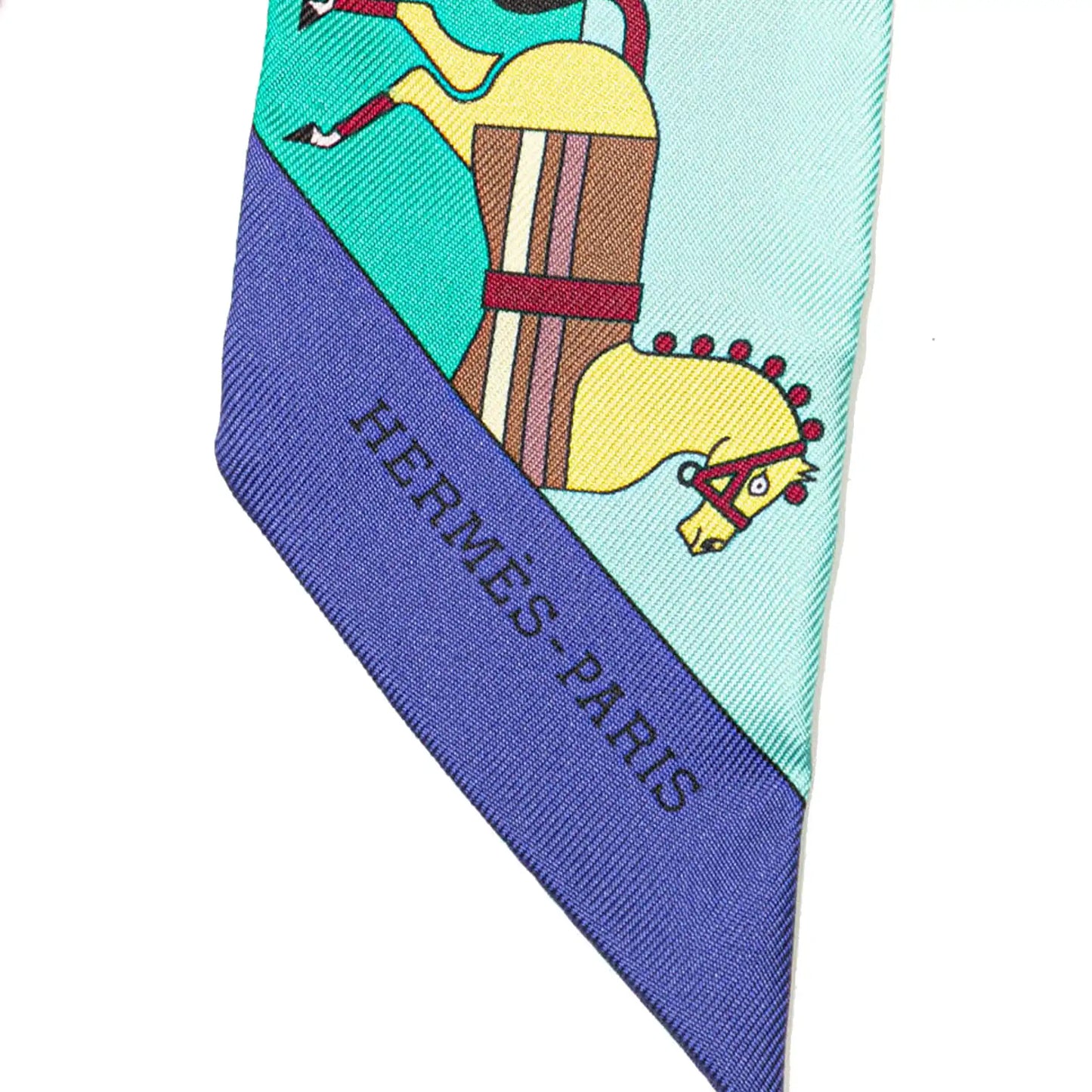 Hermès Rocabar Silk Twilly Scarf