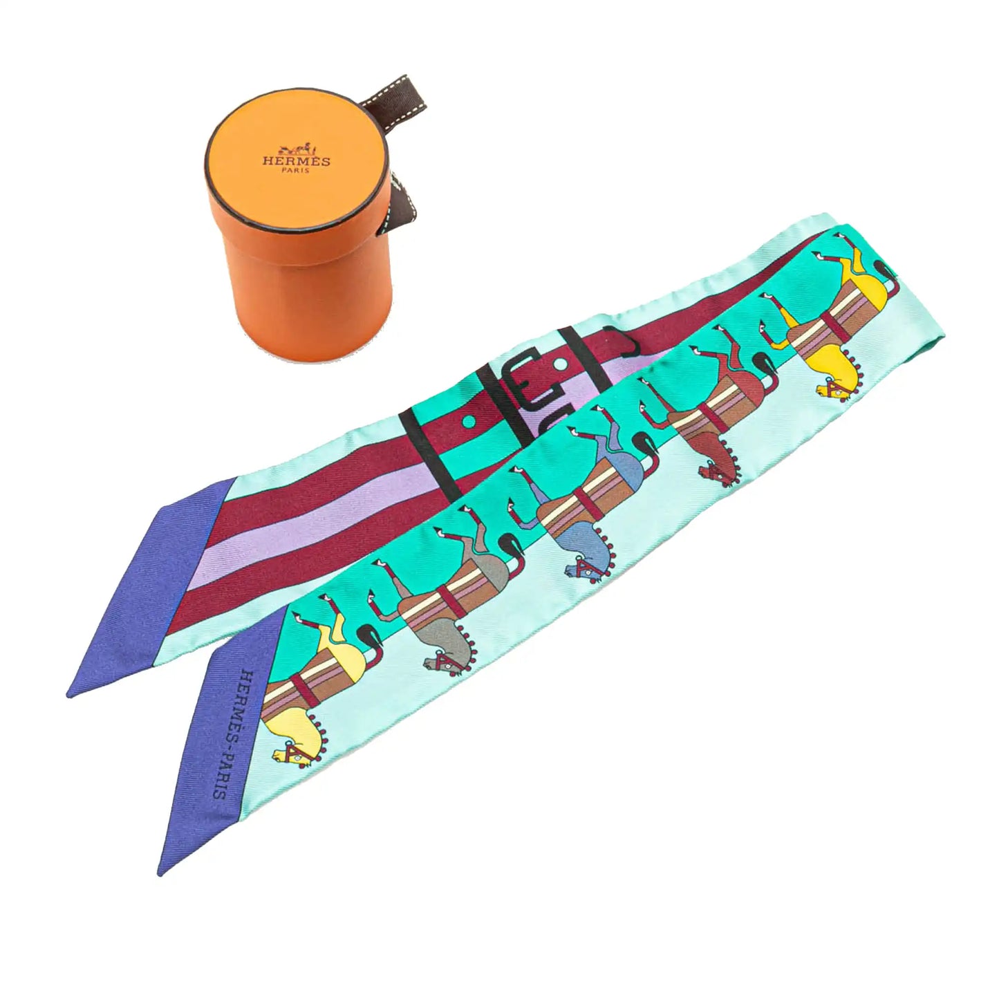 Hermès Rocabar Silk Twilly Scarf