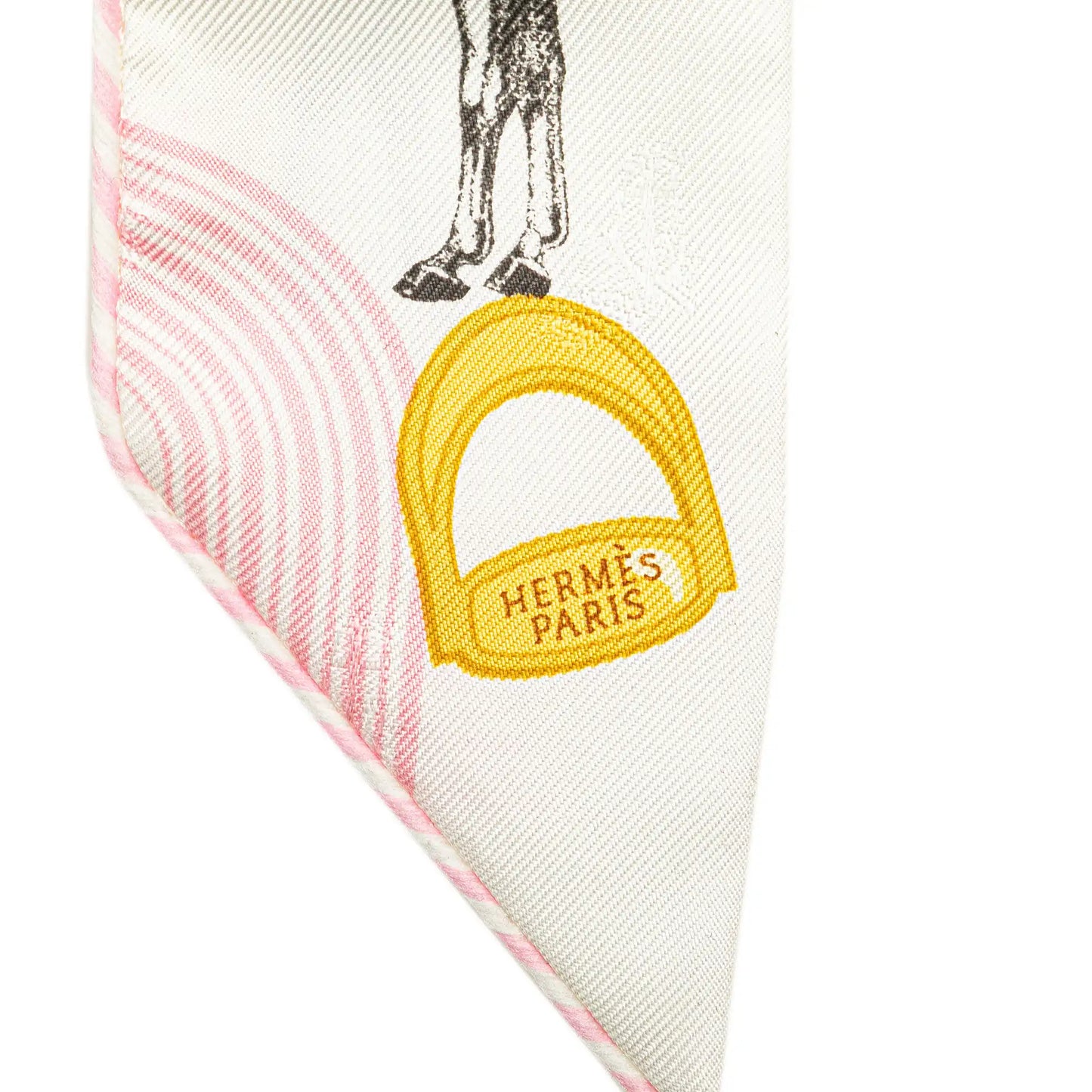 Hermès Garde Robe Pop Charms Twilly Silk Scarf