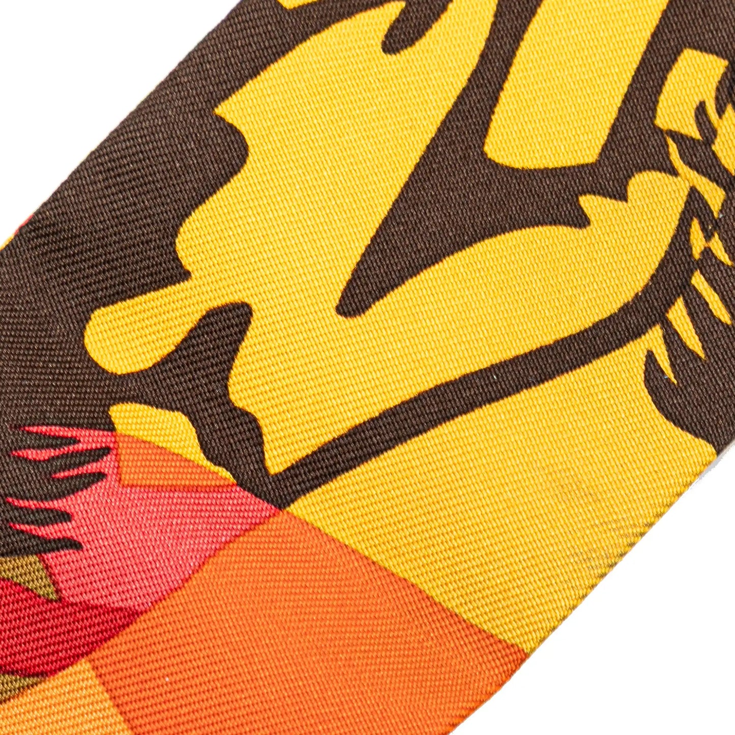 Hermès Ex Libris En Camouflage Silk Twilly Scarf