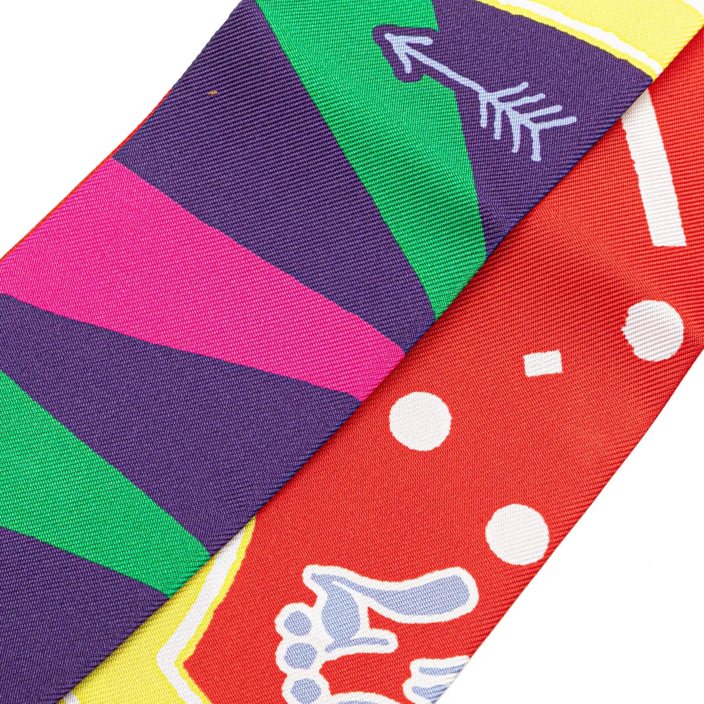 Hermès Jeu de Soie Uniforme Twilly Scarf