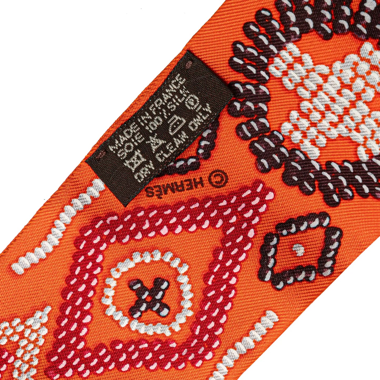 Hermès Kelly en Perles Silk Twilly Scarf