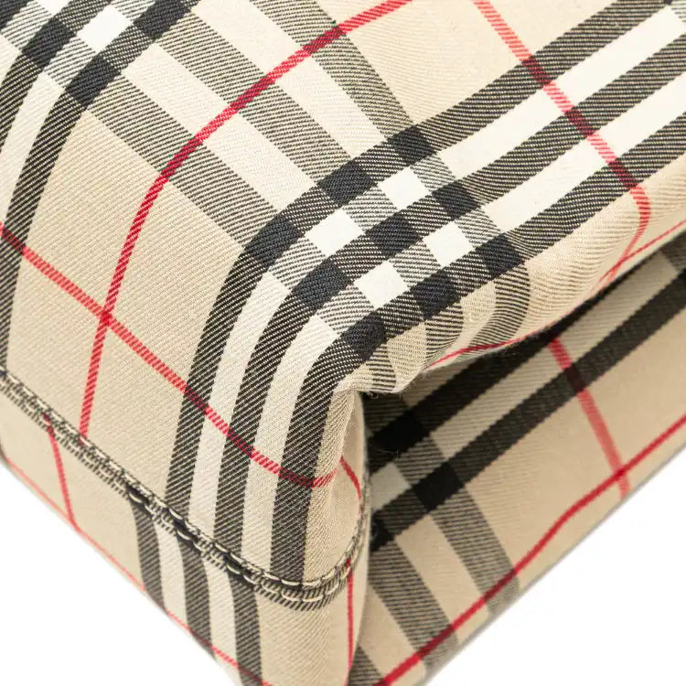 Burberry House Check Canvas Handbag