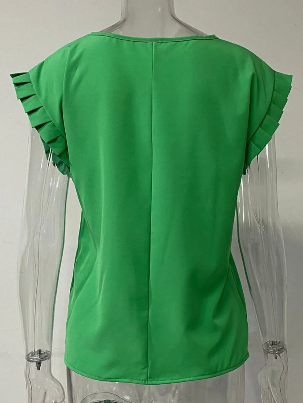 She Wears Glory™ — Radiant & Ready Ruffled Cap Sleeve Blouse - She Wears Glory Beverly Hills