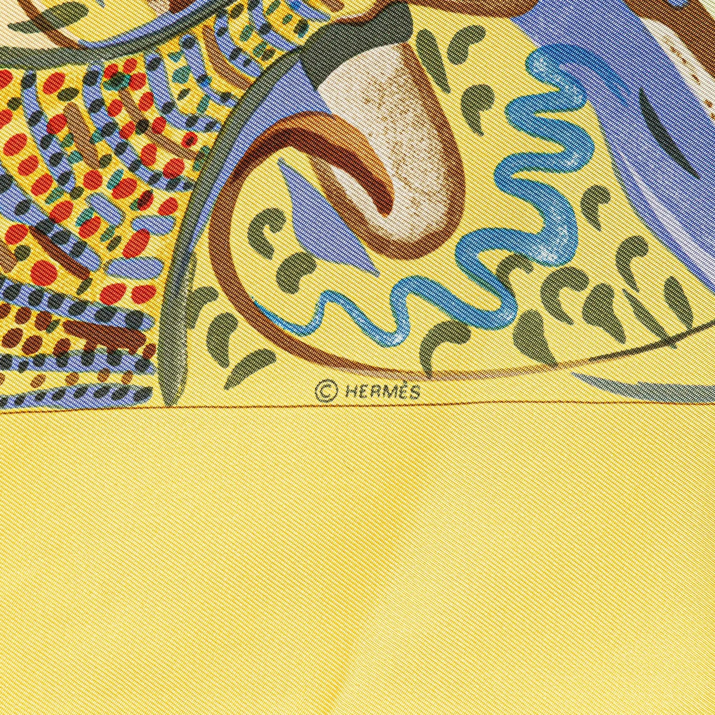 Hermès Les Perles de Turkana Silk Scarf