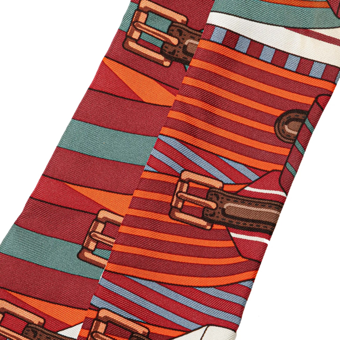 Hermès Sangles Silk Twilly Scarf