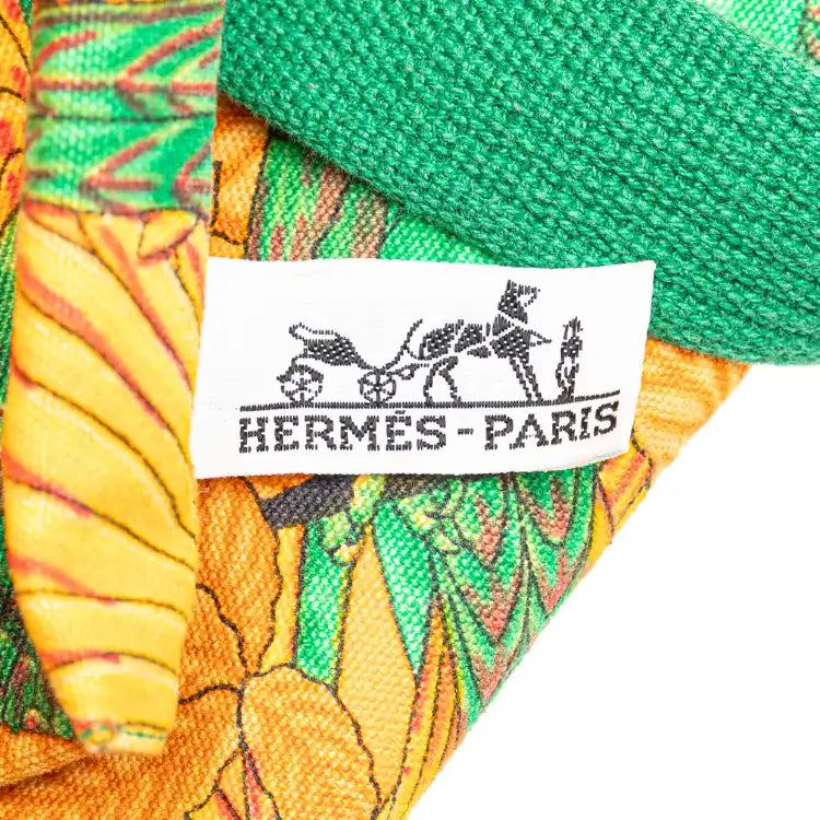 Hermès Toile Les Perroquets Tote