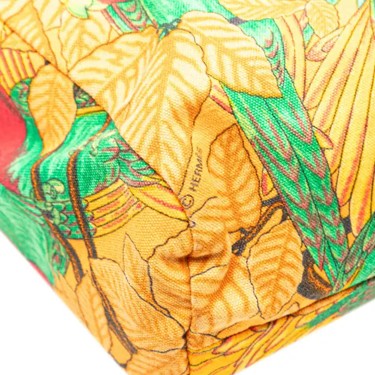 Hermès Toile Les Perroquets Tote