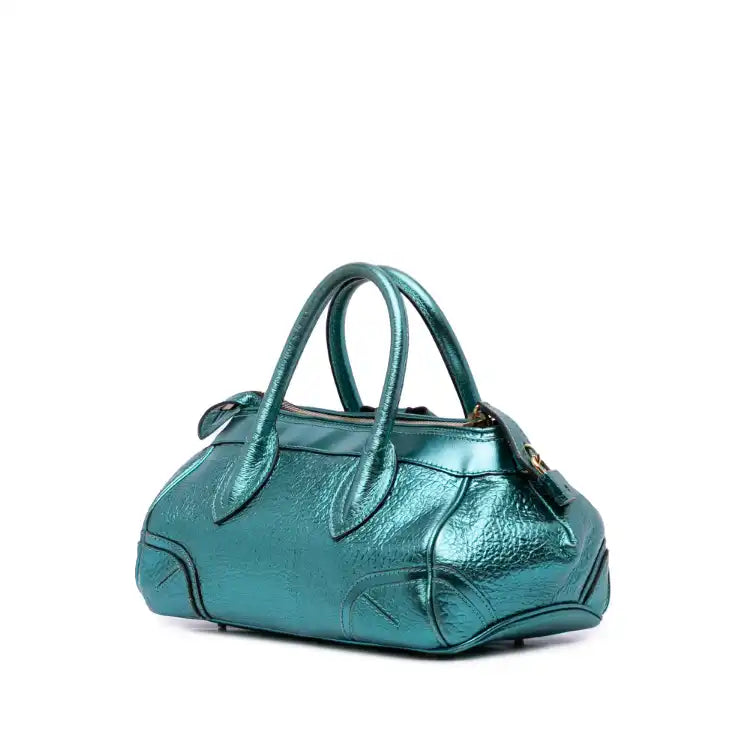 Burberry Metallic Calfskin Blaze Handbag