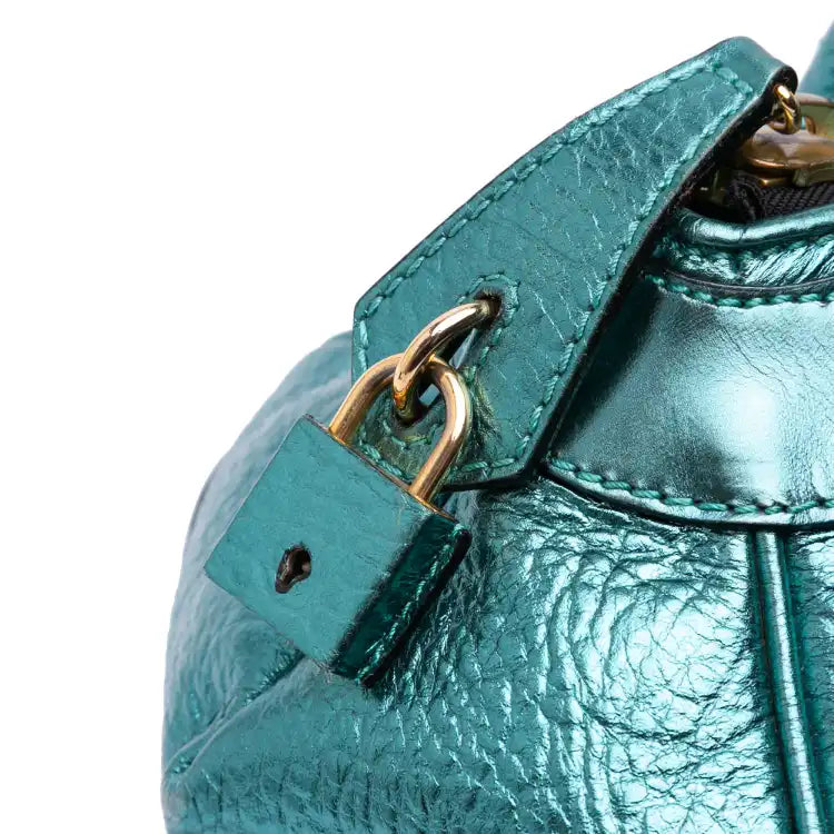 Burberry Metallic Calfskin Blaze Handbag