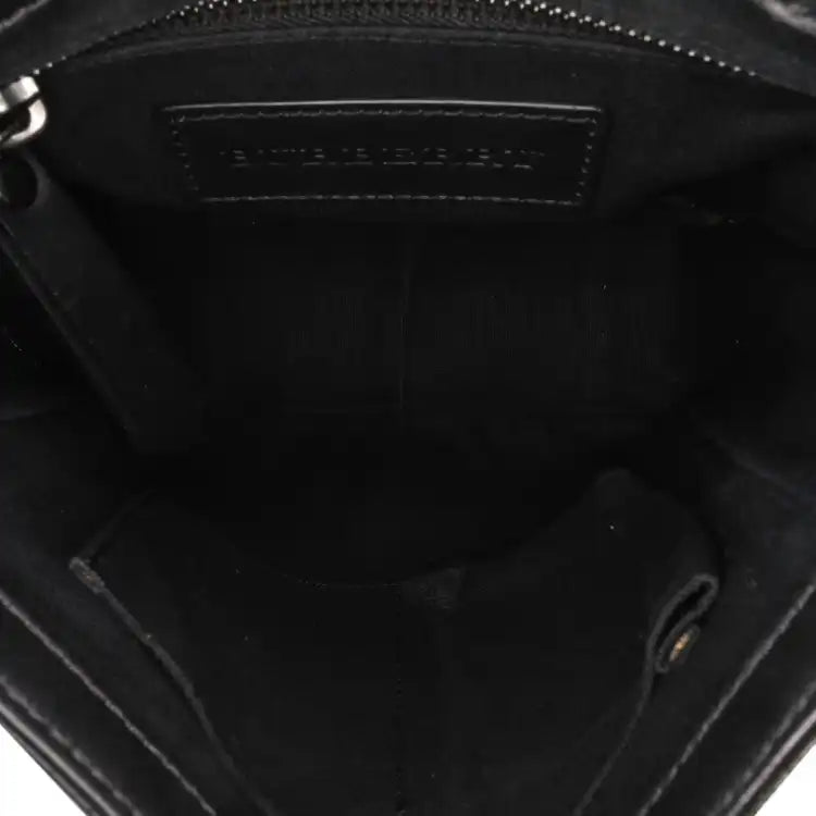 Burberry Smoke Check Coated Canvas Crossbody
