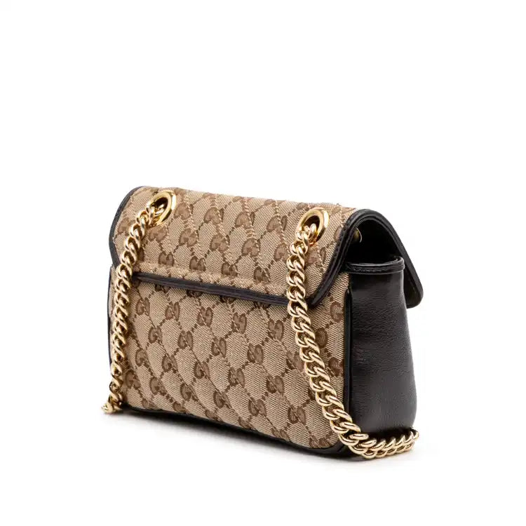 Gucci Mini GG Marmont Matelasse Canvas Flap Crossbody