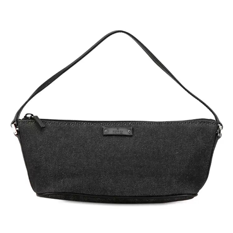Gucci Denim Boat Shoulder Bag