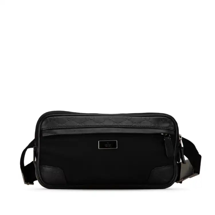 Gucci Guccissima Nylon Trim Belt Bag