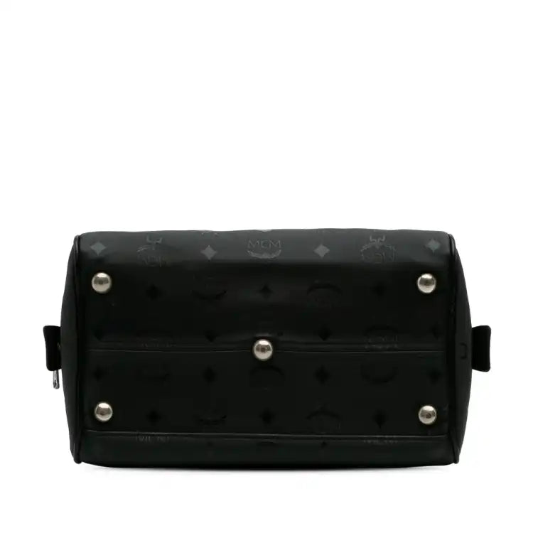 MCM Visetos Nylon Boston Bag