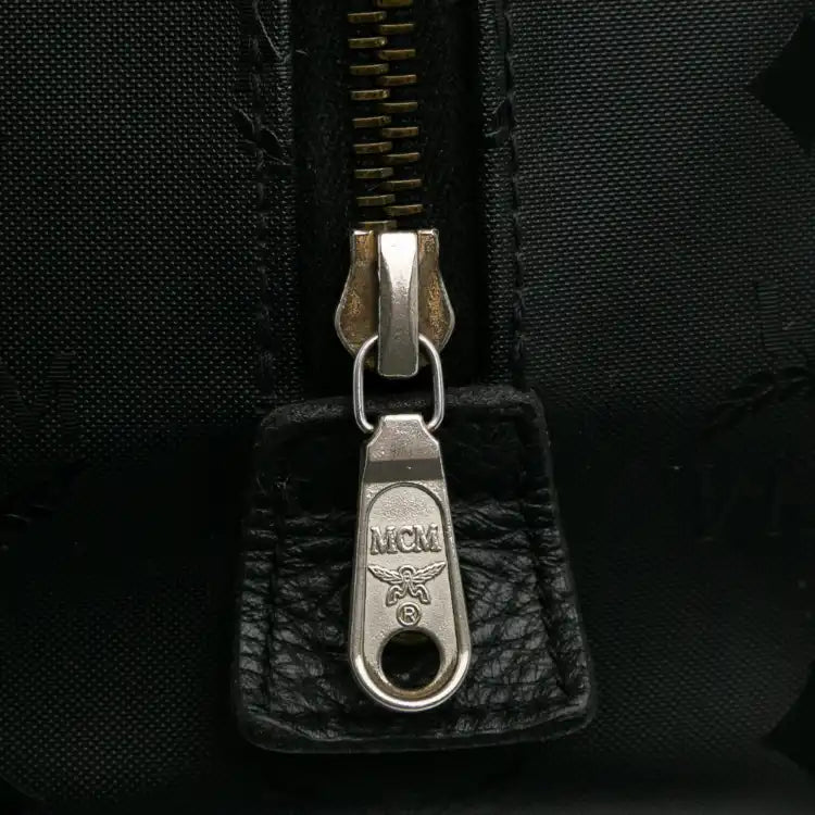 MCM Visetos Nylon Boston Bag