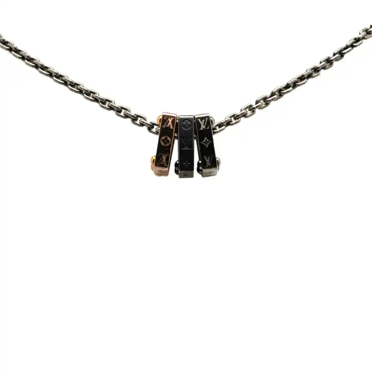 Louis Vuitton Stainless Steel Monogram Bold Necklace