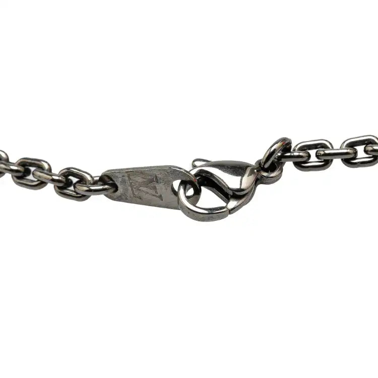 Louis Vuitton Stainless Steel Monogram Bold Necklace