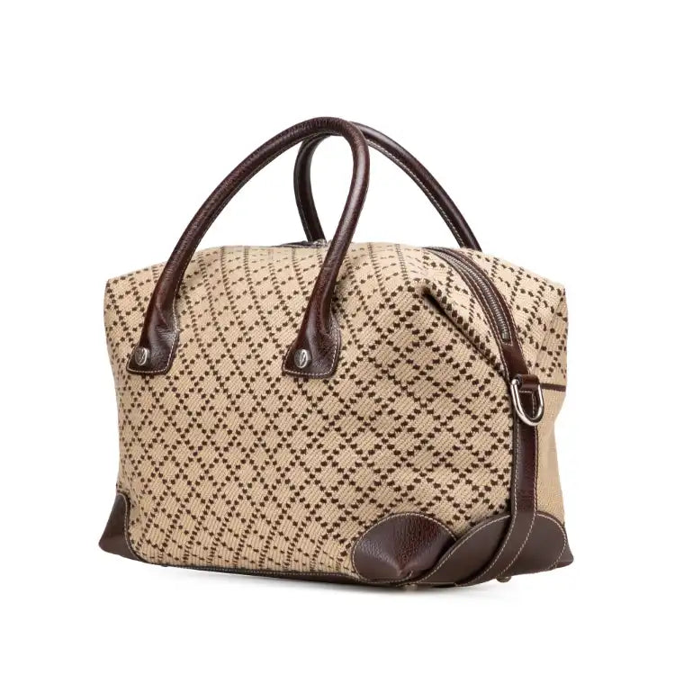 Gucci Diamante Canvas Crest Boston