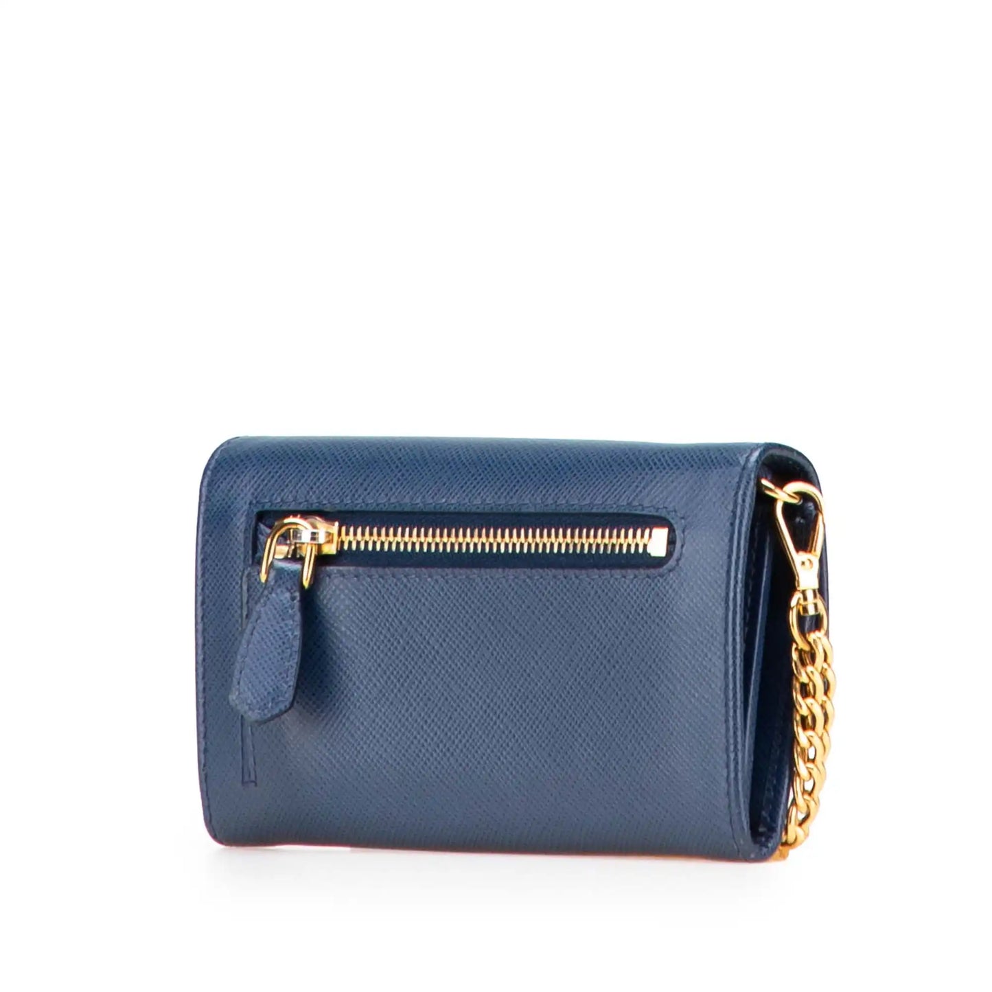 Prada Saffiano Card Holder on Chain