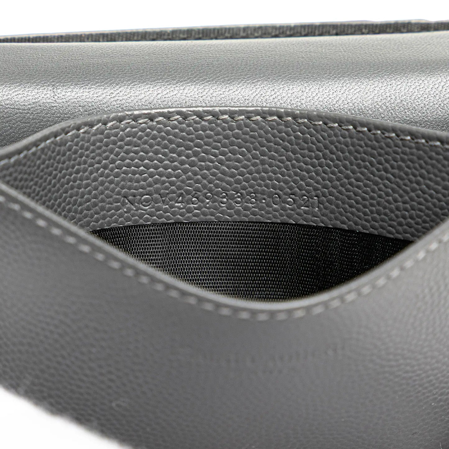 Saint Laurent Grain de Poudre Business Card Holder