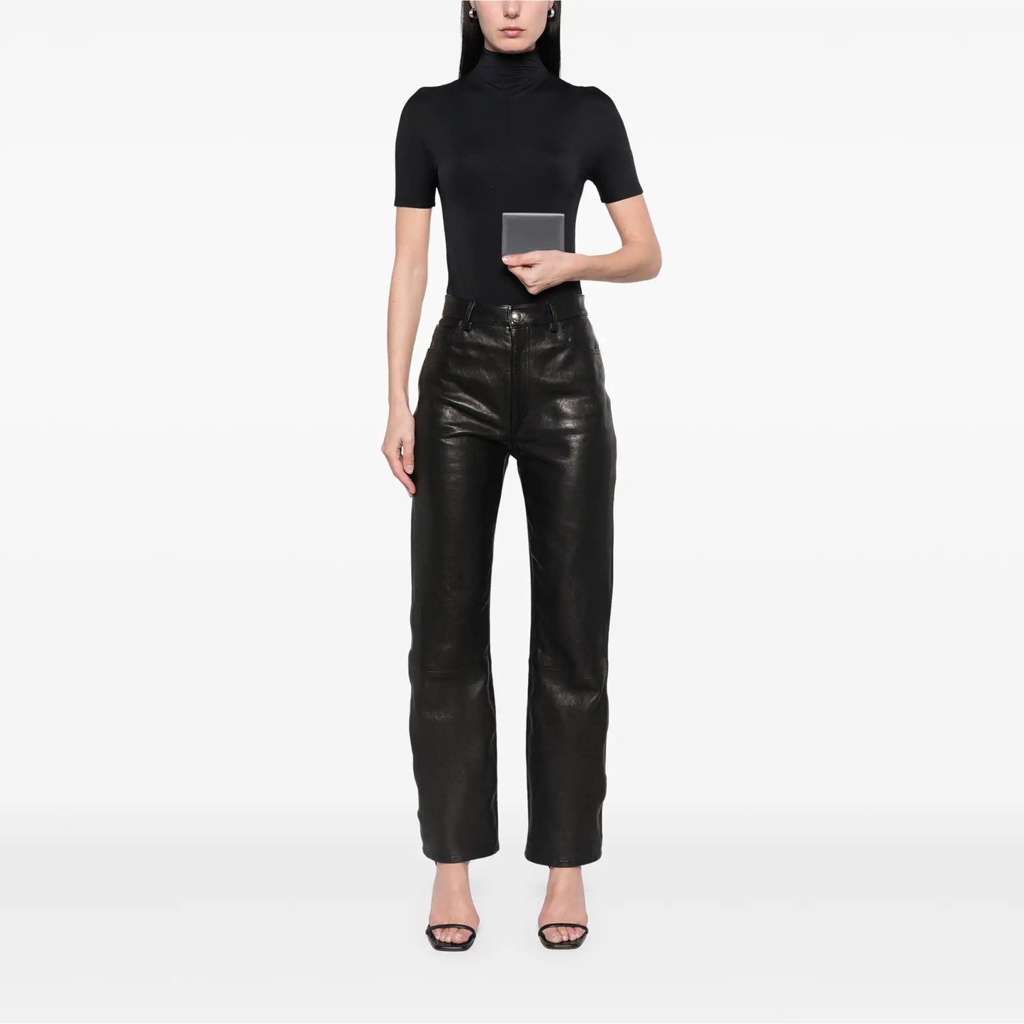 Saint Laurent Grain de Poudre Business Card Holder