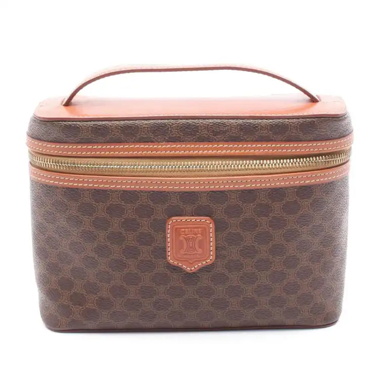 Celine Macadam Coated Canvas Vanity Bag
