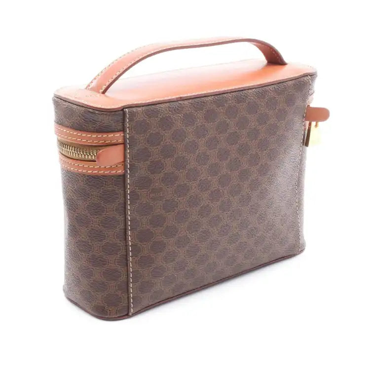 Celine Macadam Coated Canvas Vanity Bag