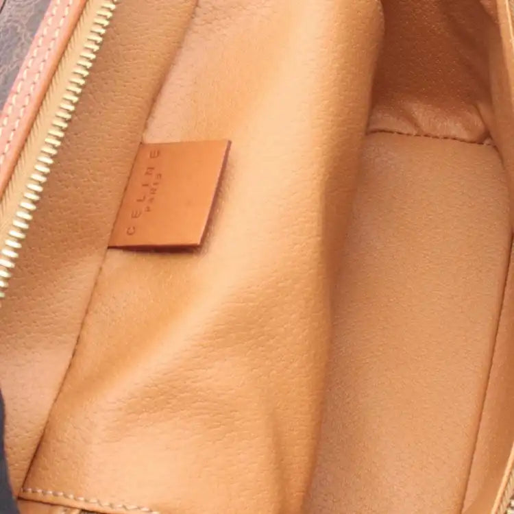 Celine Macadam Coated Canvas Vanity Bag