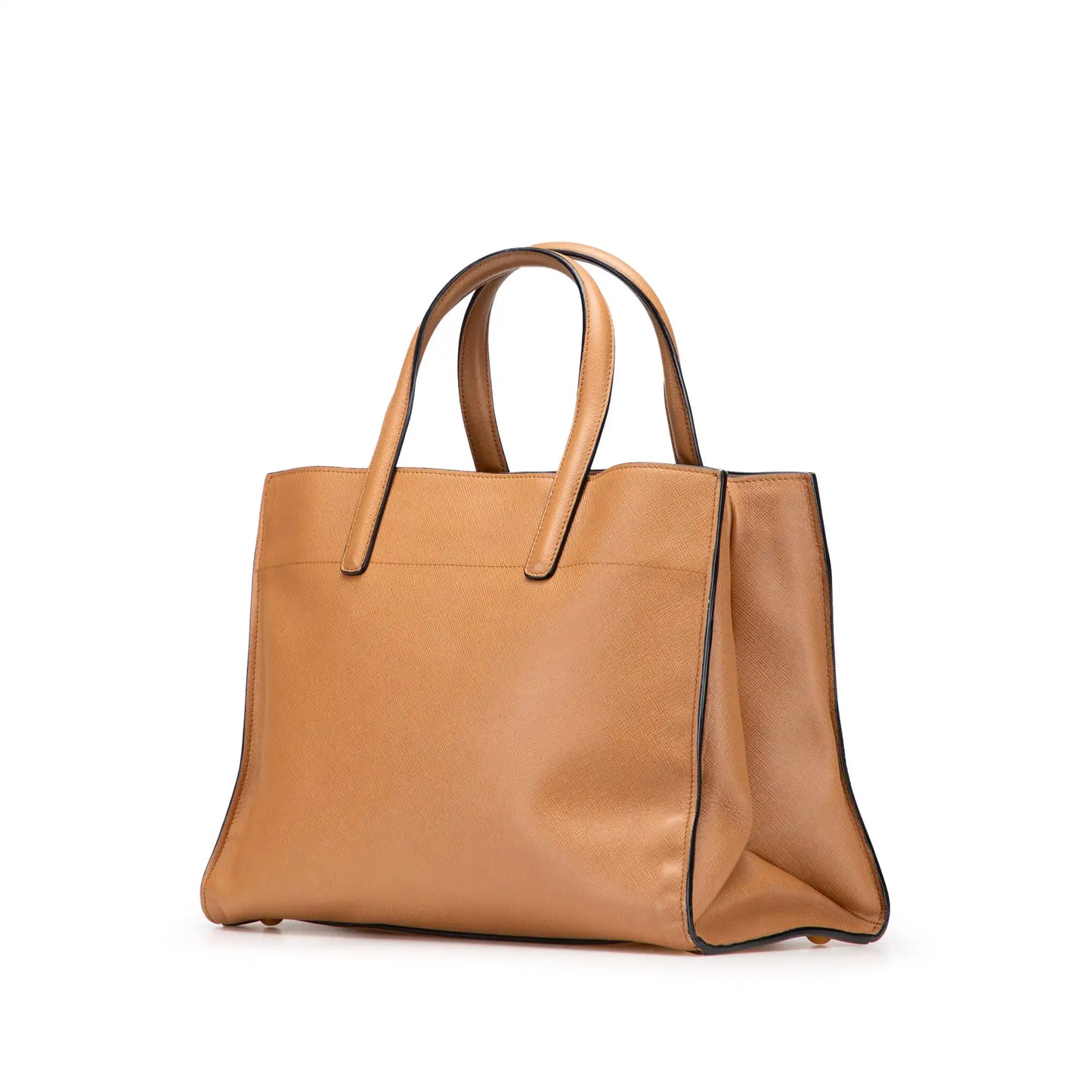 Prada Saffiano Soft Triple Pocket Satchel