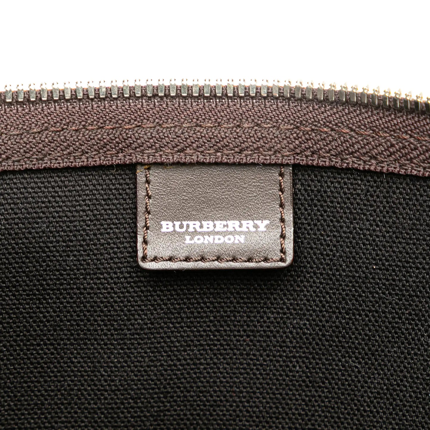 Burberry Tonal Check Coated Canvas Travel Bag