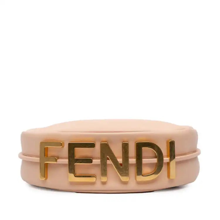 Fendi Small Leather Fendigraphy Hobo